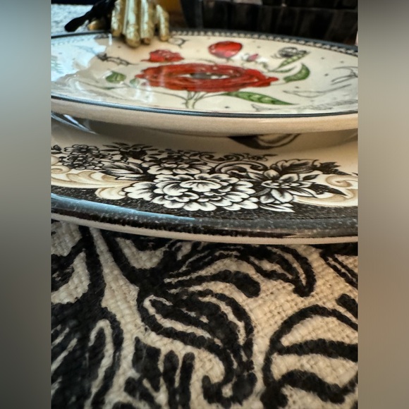 DINNER PLATES set of 4 Halloween till death do us part - Picture 7 of 7